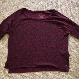 Maroon American Eagle soft and sexy shirt